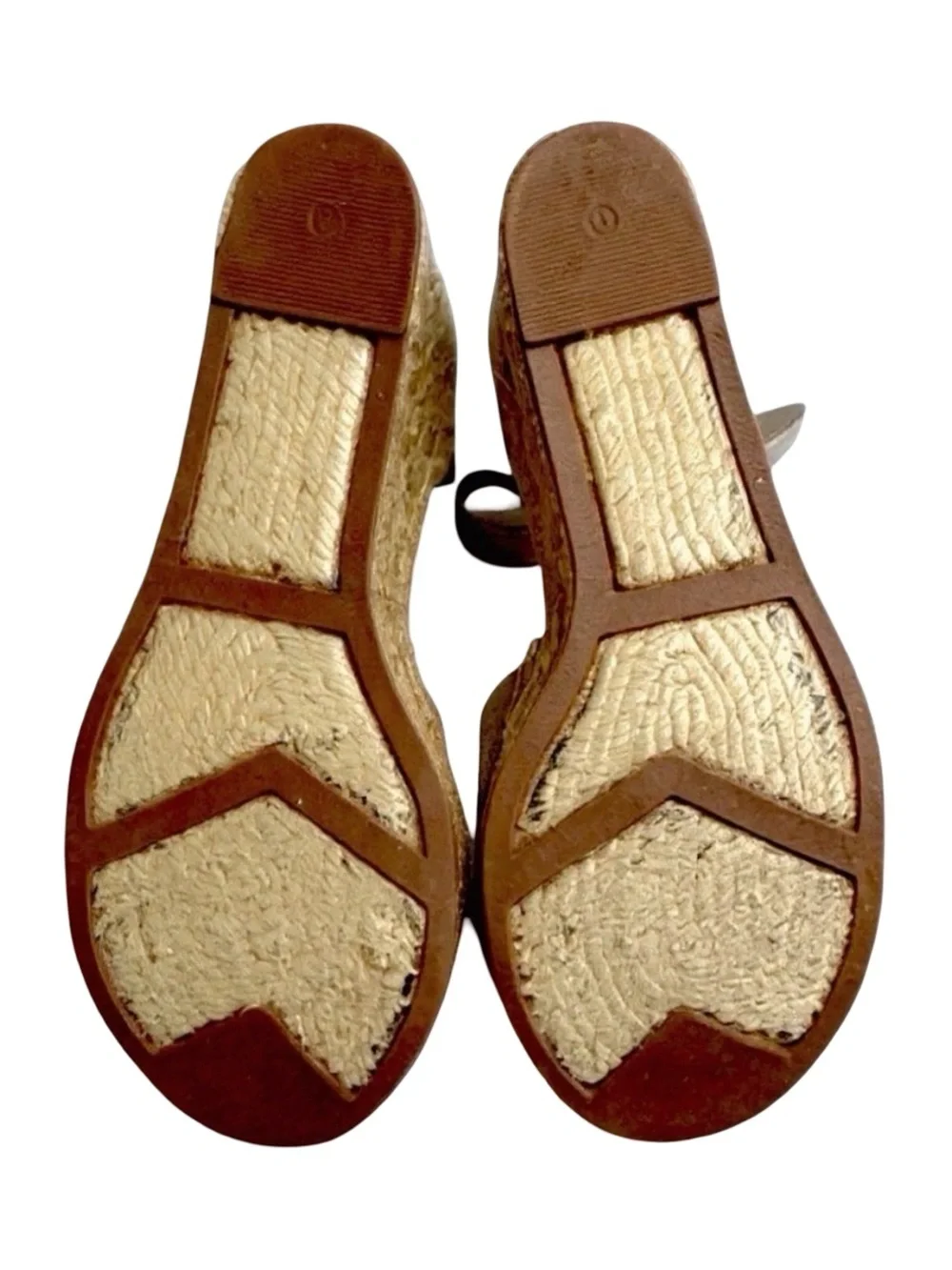 Marc Fisher Brown/Tan Suede Espadrille Wedges. Size 9